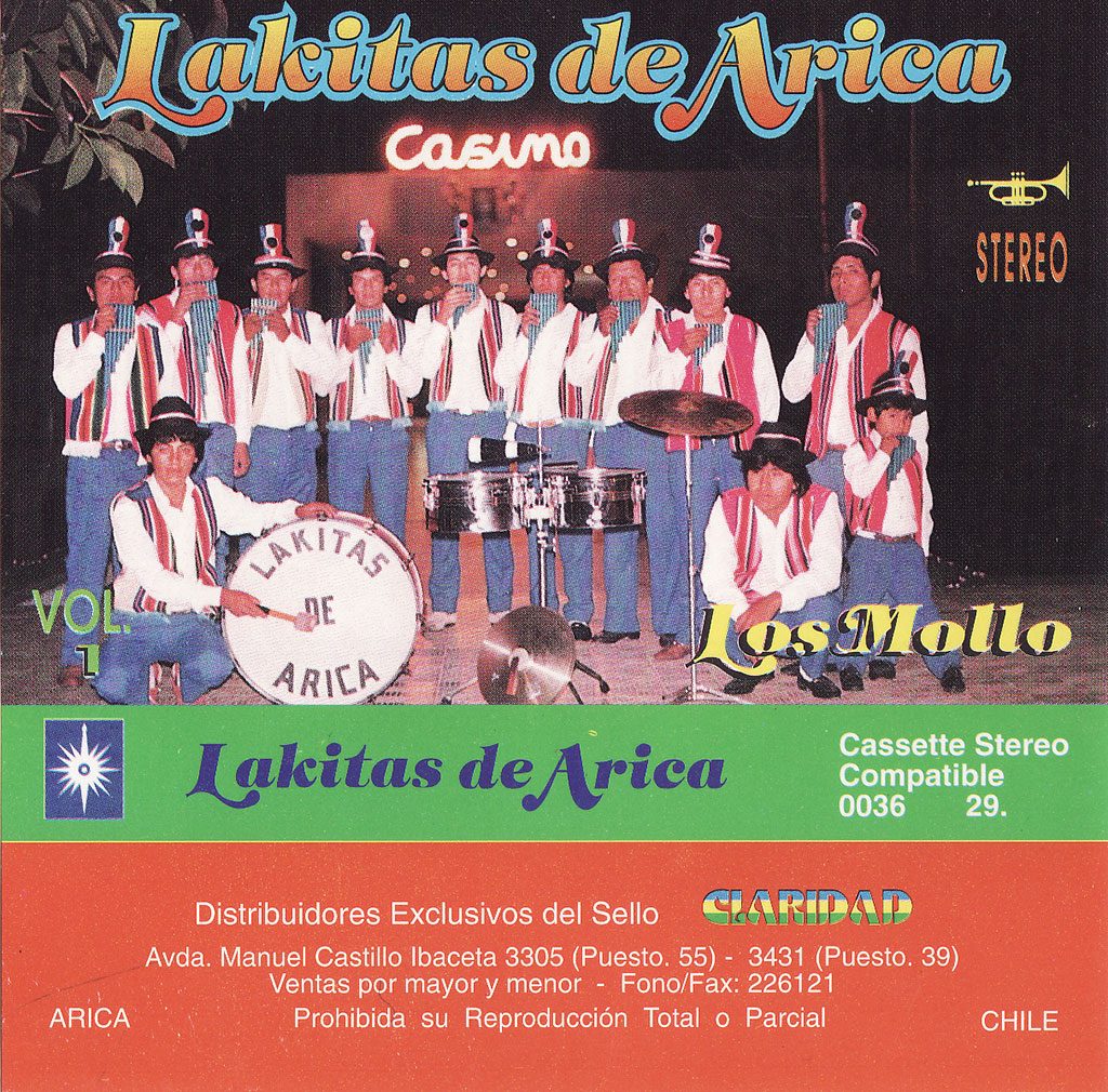 mollos_casete.1024 Carátula del cassette “Lakitas de Arica Los Mollo”. Claridad 1989